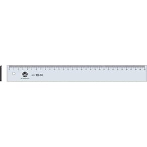 Regua Pvc Transparente 30Cm -Tr-30