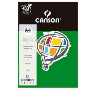 Canson Color A4 180G 10 Folhas Verde Escuro - 66661205