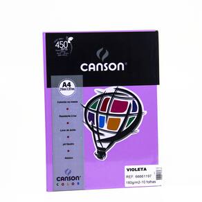 Canson Color A4 180G 10 Folhas Violeta - 66661197