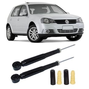 Amortecedor + Kit Batente Vw Golf Traseiro 1999 Até 2012 O Par