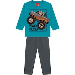Conjunto Kyly Infantil Casaco Calça Power Crusher Verde