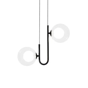 Lustre Pendente Quality Orbit II 1553 Preto / Transparente G9 Bivolt