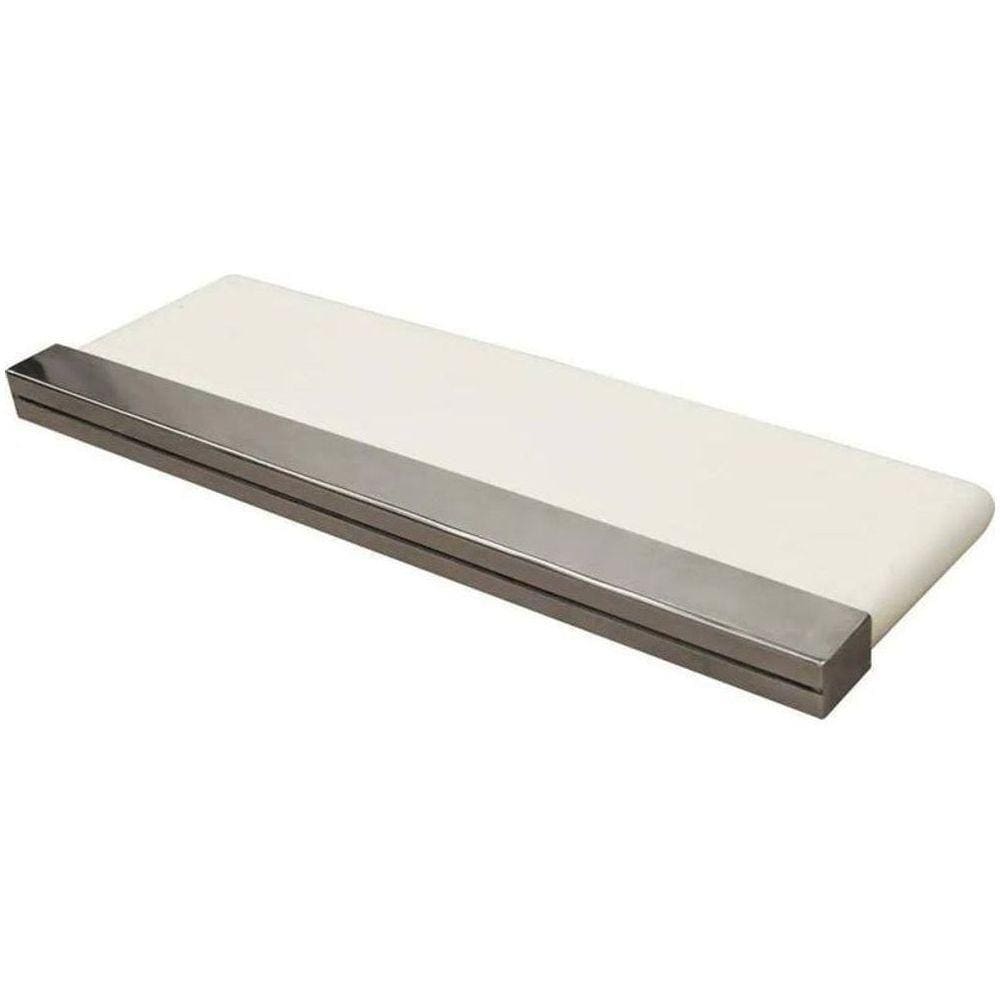Cascata 80Cm Para Piscina De Embutir Na Parede Com Acabamento Em Aço Inox