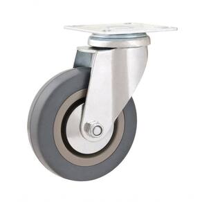 Rodizio Giratório 2 Média 27kg Núcleo Pvc Borracha Cinza Rg