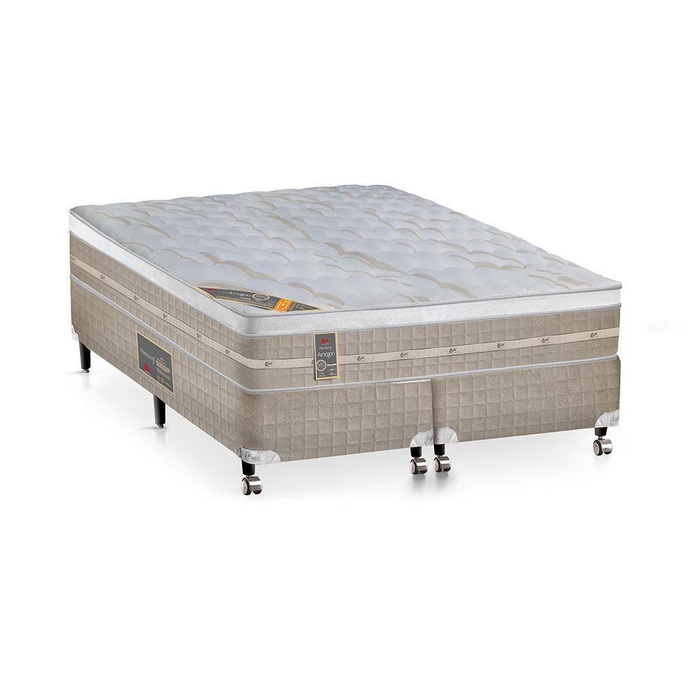 Cama box colchao castor queen size premium amazon one face 158x198x72c