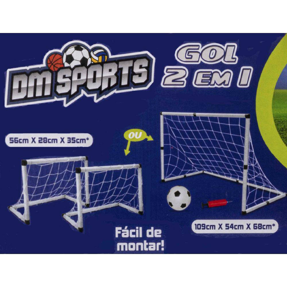 Jogo de Futebol Completo Gol Bomba E Bola 2 Modos Divertido - DM