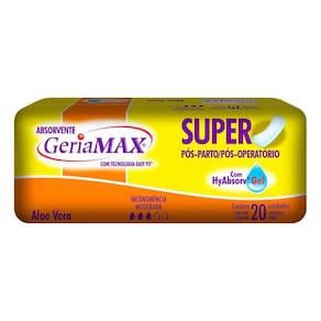 Absorvente Para Incontinência Geriamax - 20 Unidades