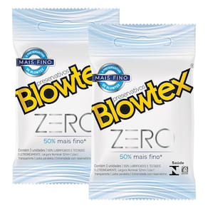 Kit 2 Pacotes Preservativo Blowtex Zero C/ 3 Unidades Cada