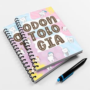 Caderno Universitário Color 96fls Profissão Odontologia