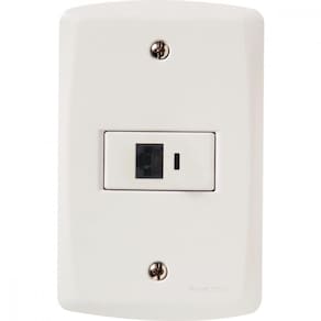 Conj 4x2 1 Tomada Telefone Rj11 Tramontina Lux2 Branco