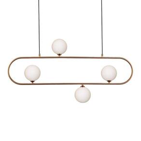 Lustre Pendente Quality Cadre 1329 G9 Bivolt Bronze / Branco