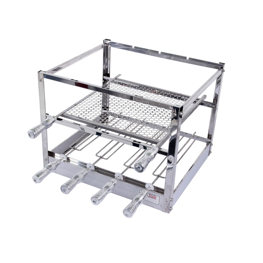 Suporte de Inox para Churrasqueira 75x50