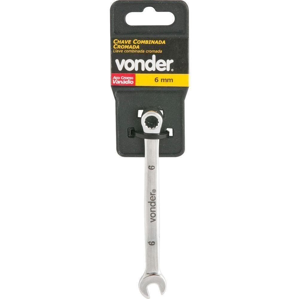 Chave Combinada 19Mm Cromo Vanádio Cromada Cartela - Vonder