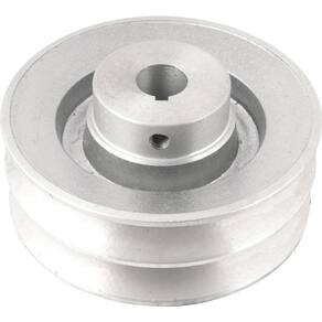 Polia Alumínio 2 Canais Perfil B 120mm Com Furo 3/4" Vonder
