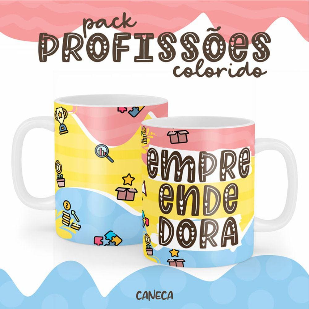 Caneca Cerâmica Color Profissão Empreededora