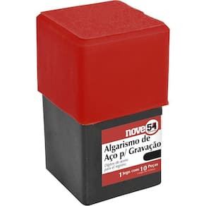 Algarismo De Aço Punção 8Mm 0-9 Para Gravação - Nove54