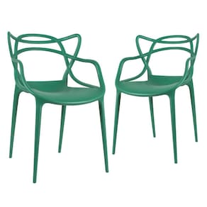 Kit - 2 X Cadeiras Masters Allegra - Verde Escuro