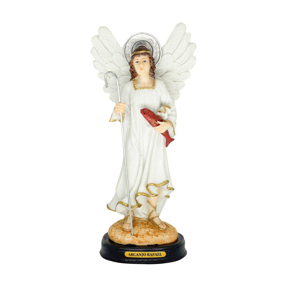 Imagem Arcanjo Rafael 20cm Resina Colorido