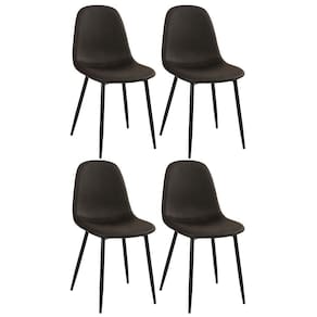 Kit - 4 X Cadeiras Estofadas Montana - Preto