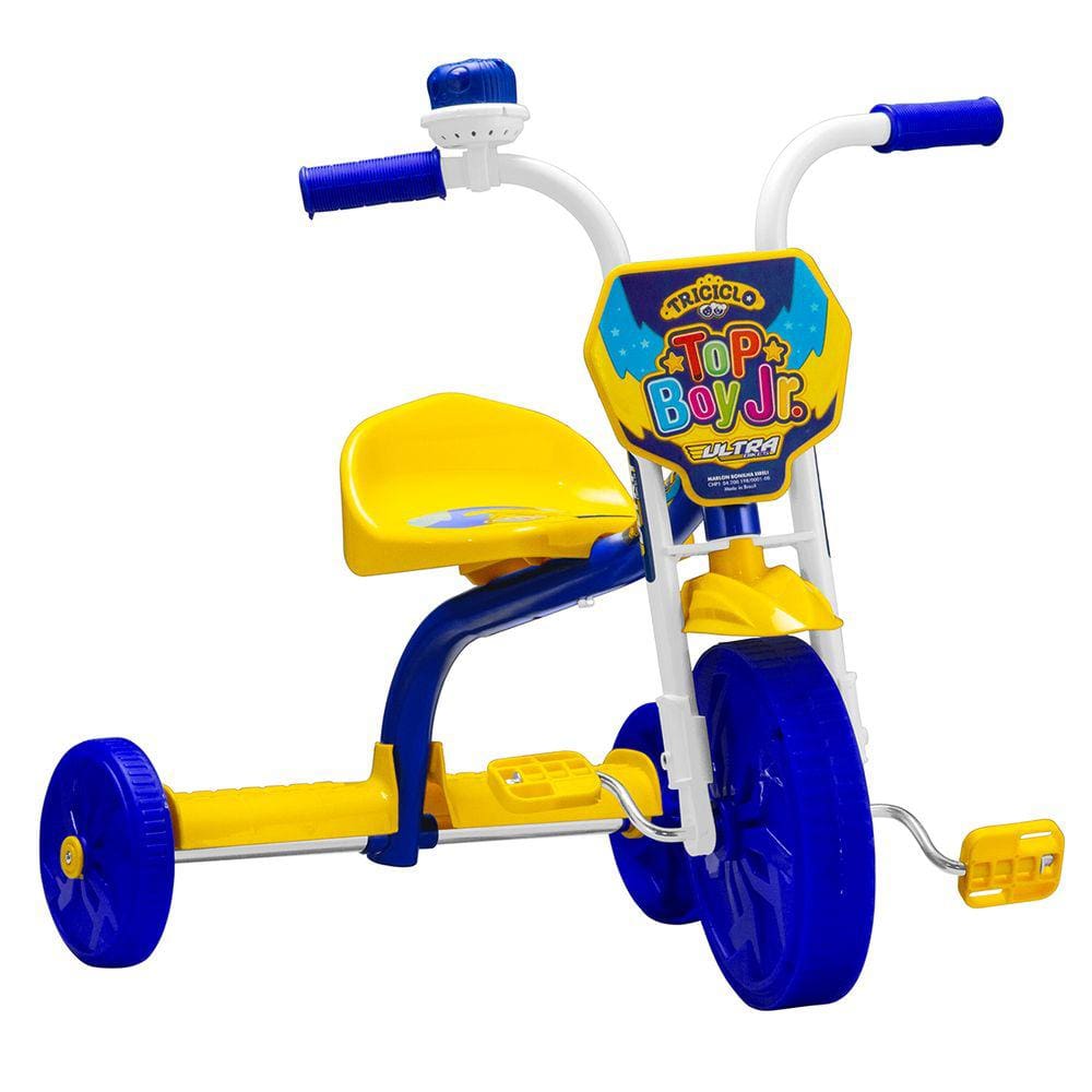 Triciclo Infantil Reclinável com Capota Velobaby Bandeirante - Le biscuit