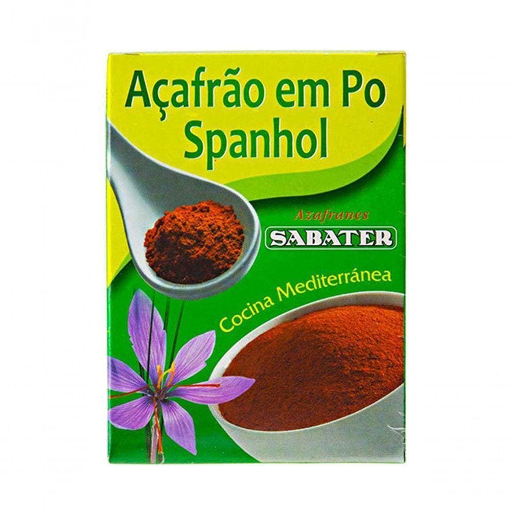 Açafrão Pó Sabater(caixa)-0,750 G