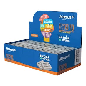 Pacote 40 Borracha (branca) Record Branca Mercur