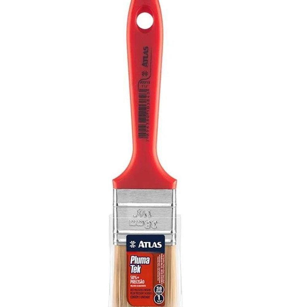 12 Pinceis Trincha Para Pintura Pluma Tek 315 Atlas 1 1/2 Pol