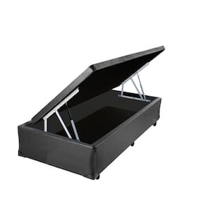 Cama Box Baú Solteiro Red AColchões Síntetico Cinza 41x88x188