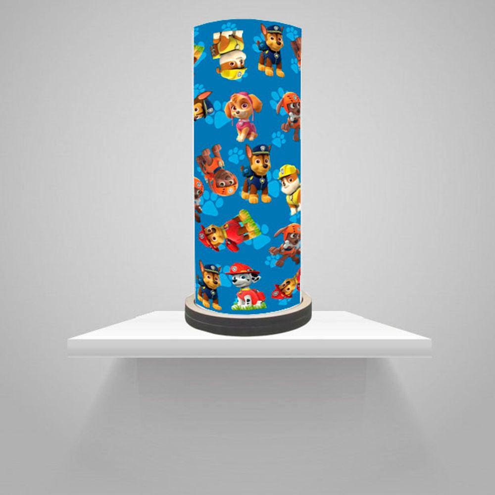 Abajur decorativo Infantil Patrulha Canina