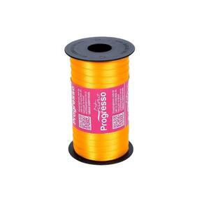 Fita De Cetim Progresso 7Mm Com 100 Metros Amarelo Ouro