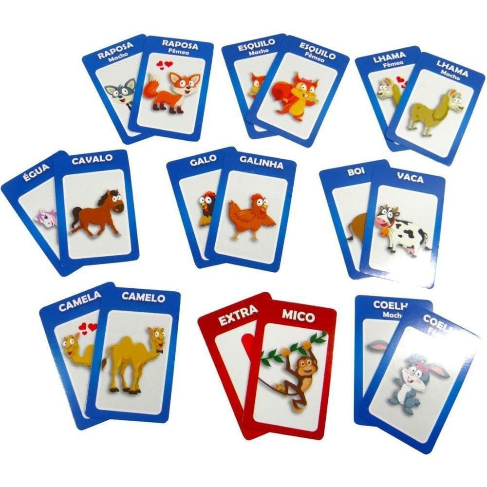 Jogo Diverso Mico + Memoria 55 Cartas - Coluna
