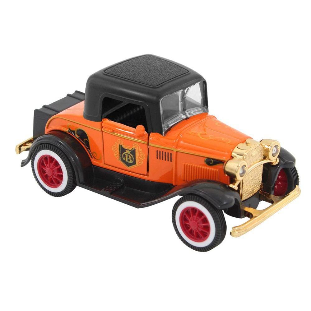 Miniatura Carrinho Antigo de Metal Ford Bigode Laranja 1929