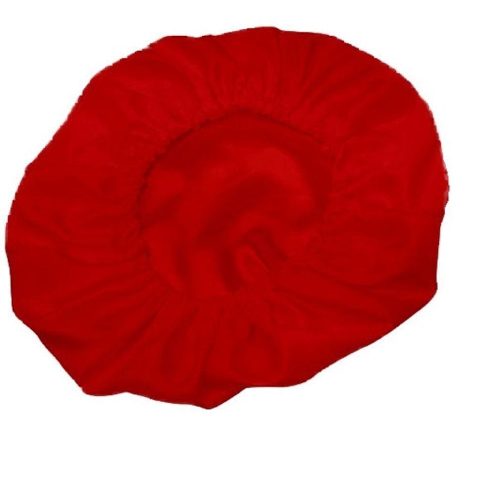 Touca De Cetim Seda Anti Frizz Vermelha