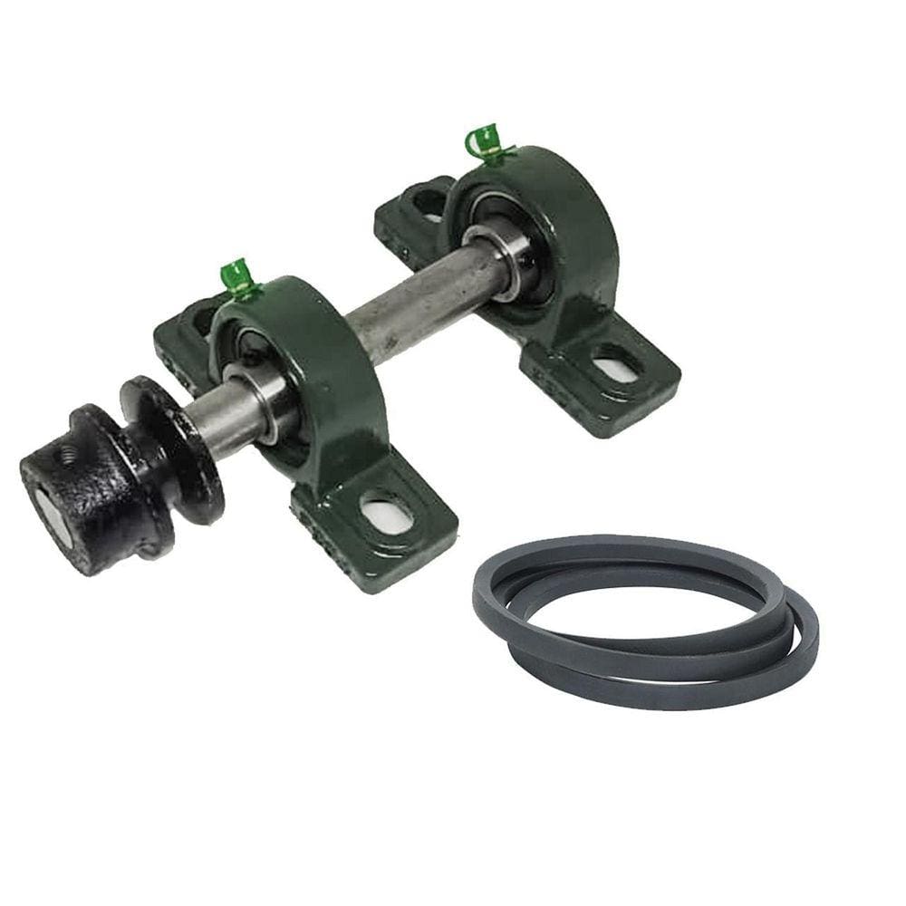 Kit Completo 20Mm Mancal Pedestal Eixo 60Cm Correia Polia