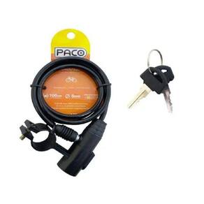 Cadeado Aço 6X1000Mm Com Suporte Preto