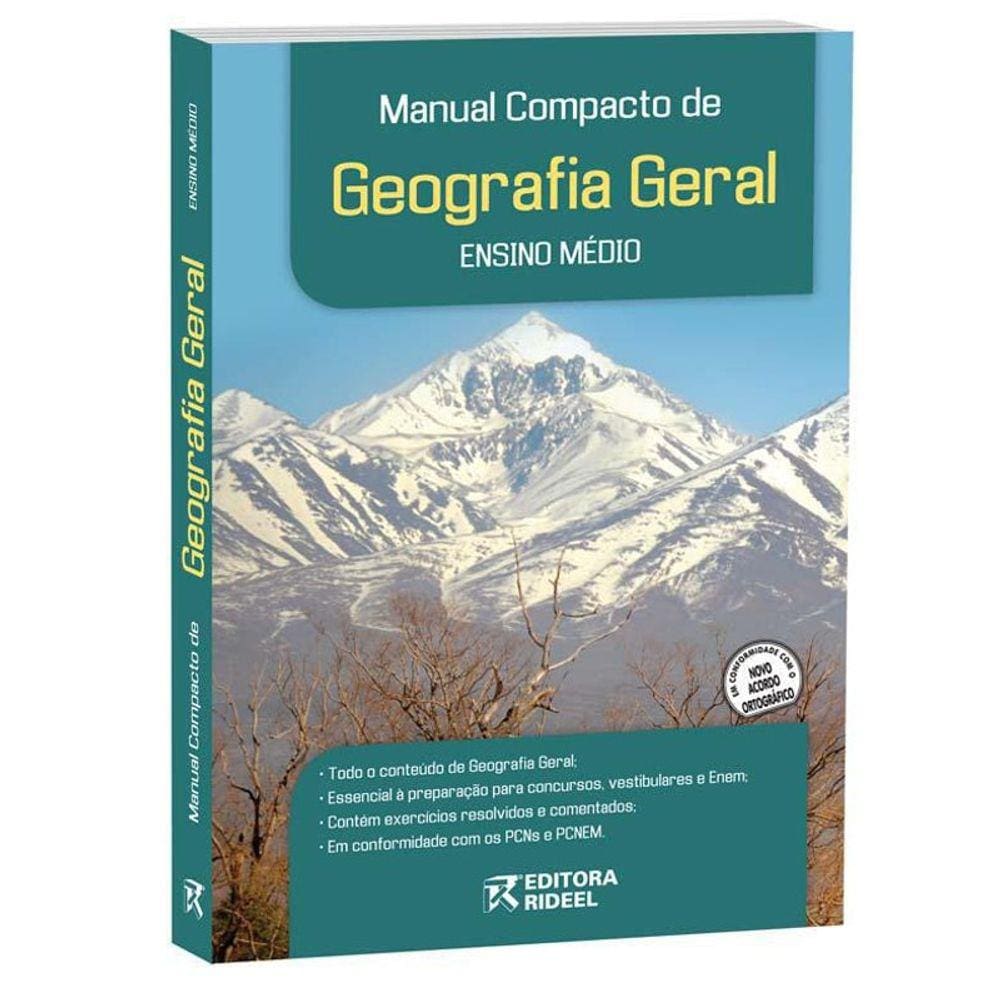 Livro Manual Compacto De Geografia Geral - Ensino Médio