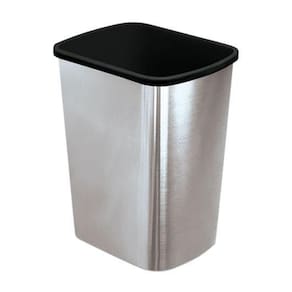 Lixeira Cesto Sem Tampa 9 Litros Label Inox Prata Cl09