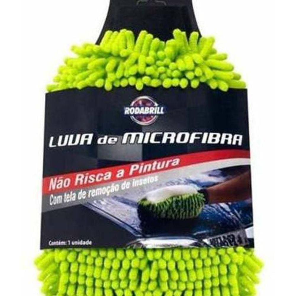 Luva De Microfibra Rodabrill Lavagem Automotiva