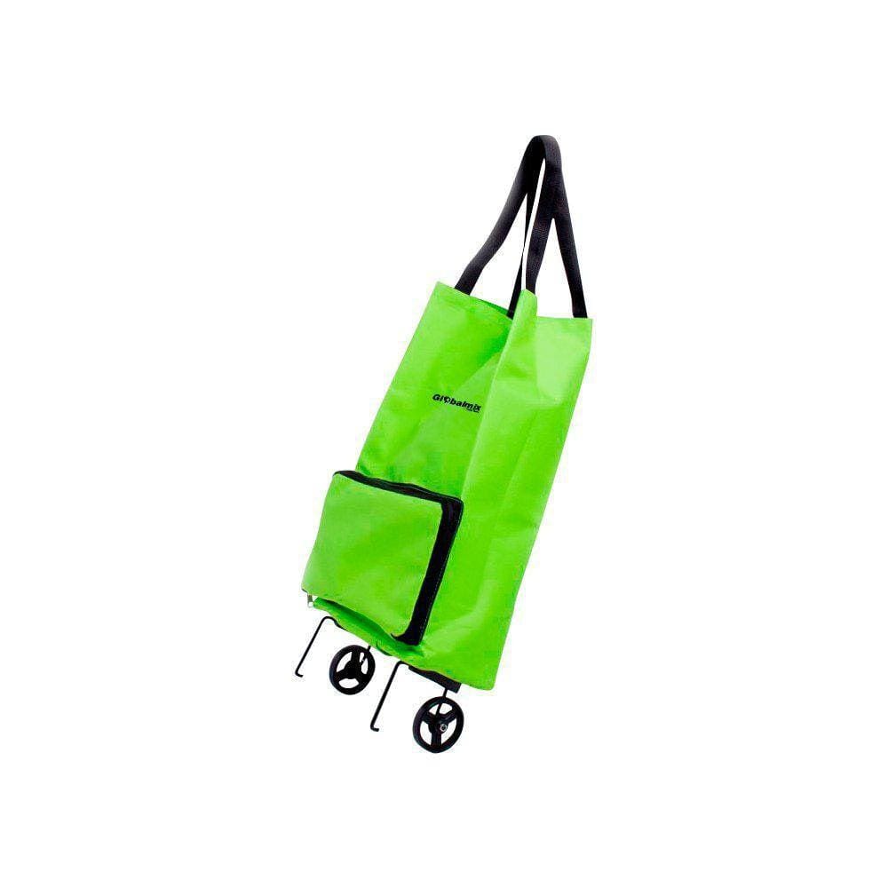 Sacola Para Compras Dobrável Shopbag Carrinho Rodas Global