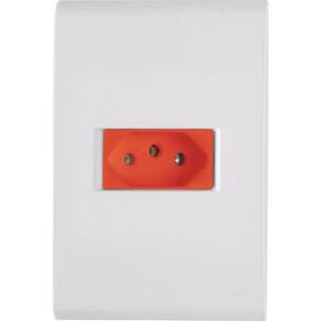 Conjunto 1 Tomada 2P+T 20A/250V Vermelha Liz - Tramontina