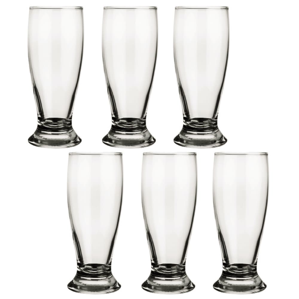 Conjunto 6 Copos Vidro 200ml Munich Chopp Transparente Nadir