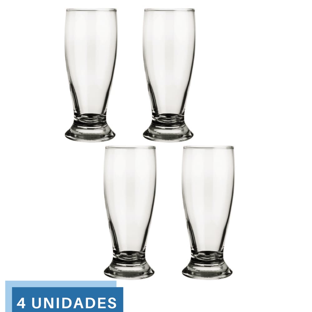 Jogo 4 Copo 200ml Munich Cerveja Bar Restaurante Chopp Nadir