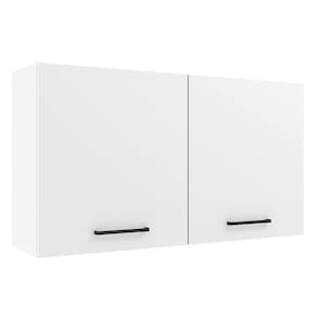 Armário Aéreo Madesa Agata 120 cm 2 Portas - Branco