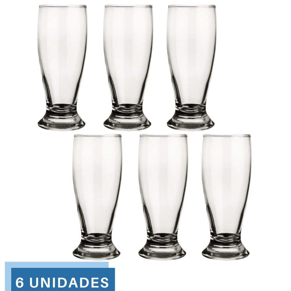 Jogo 6 Copo 200ml Munich Cerveja Bar Restaurante Chopp Nadir