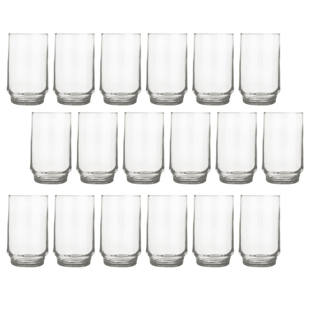 Copo Vidro 300ml Lights Suco Agua Glamour Luxo Nadir - 18 Un