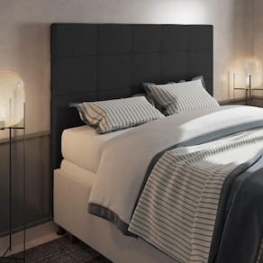 Cabeceira Cama Box Queen 160cm Suede Preto