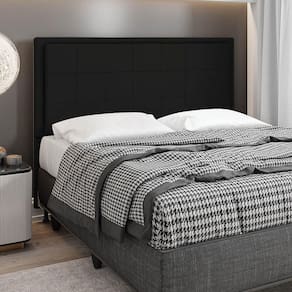 Cabeceira Onix Cama Box Casal 140cm Suede Preto
