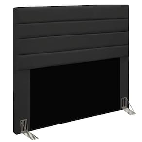 Cabeceira Rubi Cama Box Casal 140cm Suede Preto