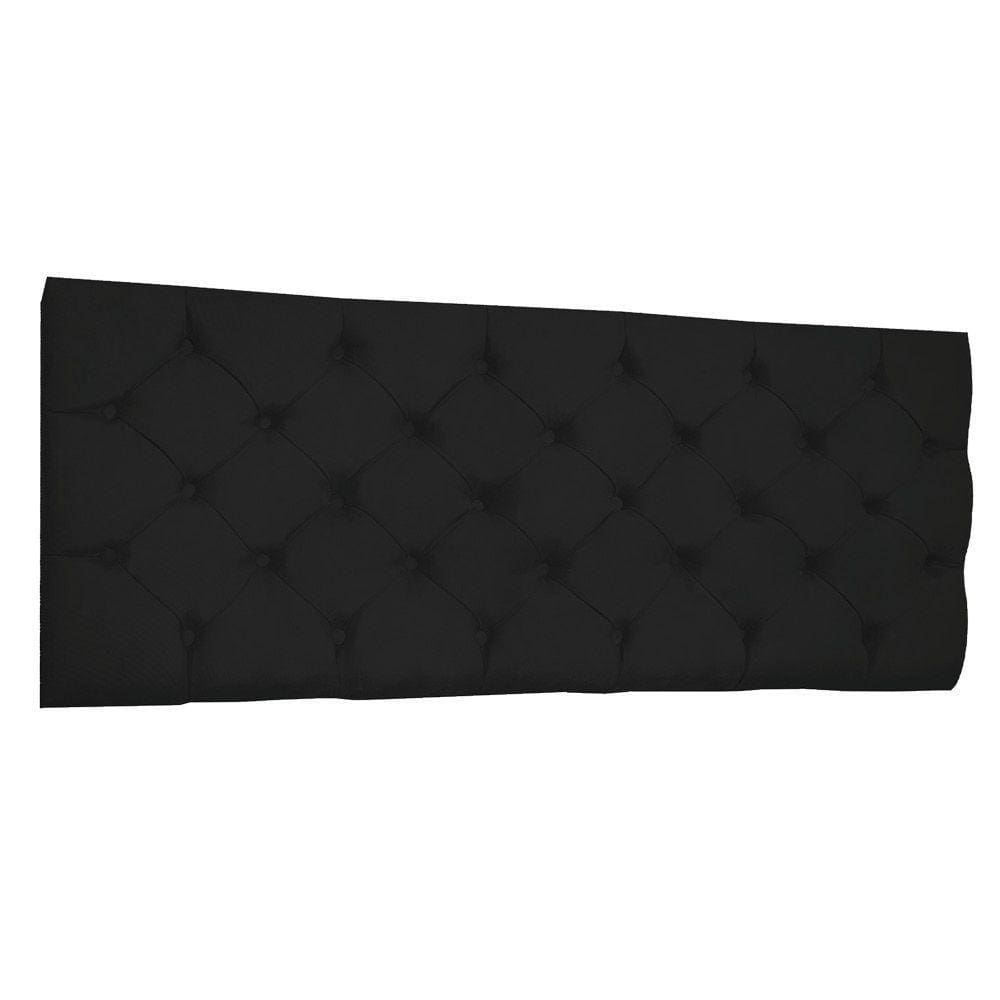 Cabeceira Painel Capitonê King 1,95m Jade Suede - Pallazio Cor Preto