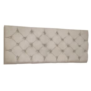 Cabeceira Painel Capitonê King 1,95m Jade Suede - Pallazio Cor Bege